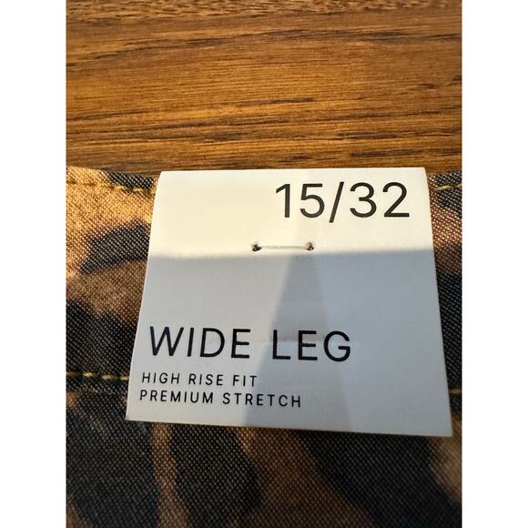 Flying Angel Women's Wide Leg High Waist Leopard Print Pants Size 32 NWT - Picture 8 of 10